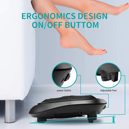 Foot Massager Machine, Shiatsu Heated Electric Kneading Foot Massager with Heat